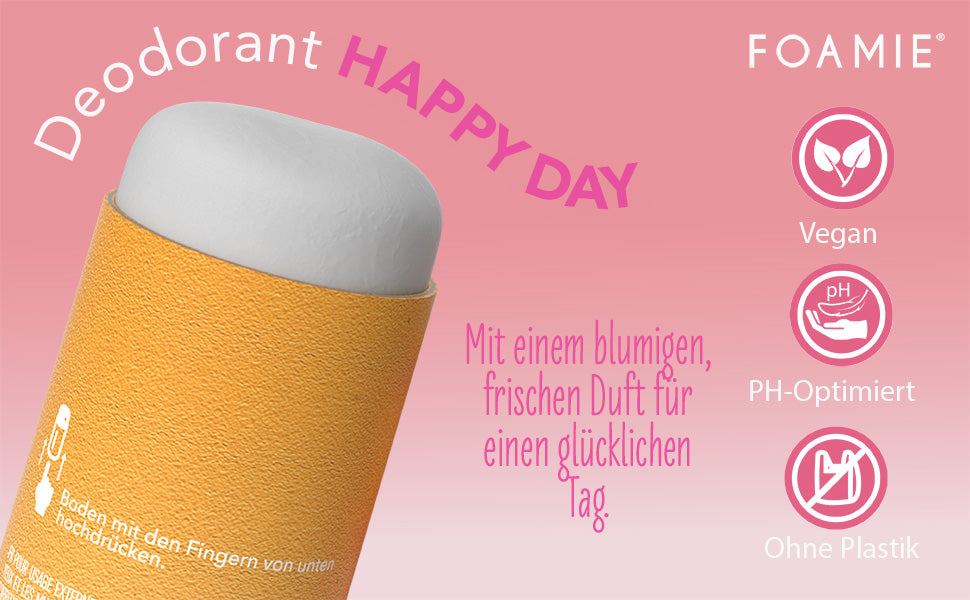 FOAMIE Festes Deo - Happy Day mit blumigem Duft