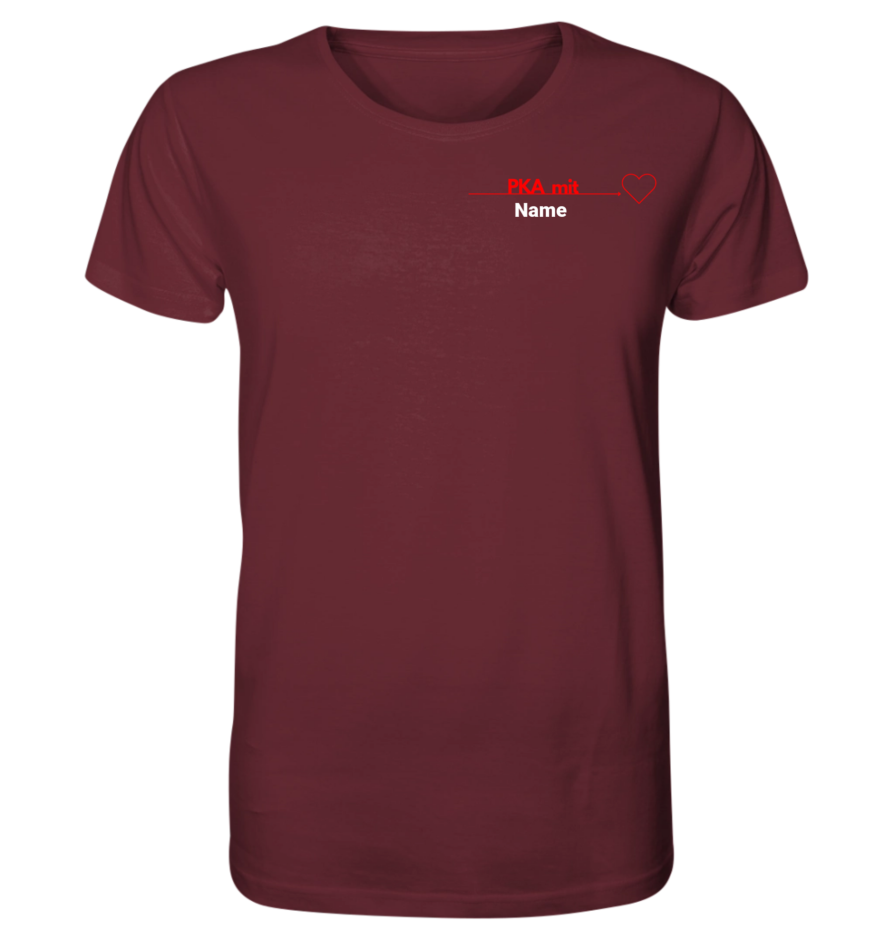 PKA mit Herz - Personalisierbares Unisex T-Shirt