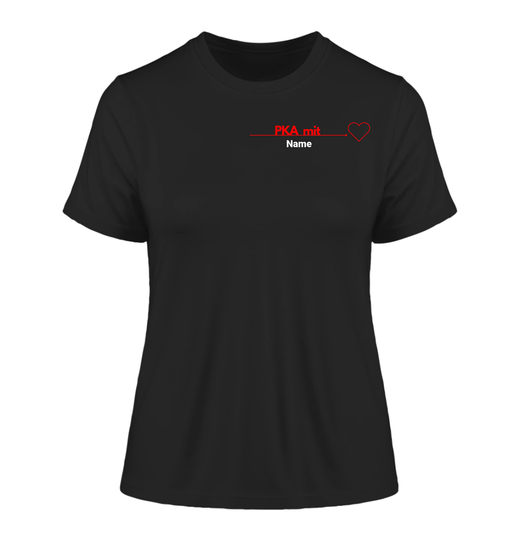 PKA mit Herz - Personalisierbares Damen T-Shirt