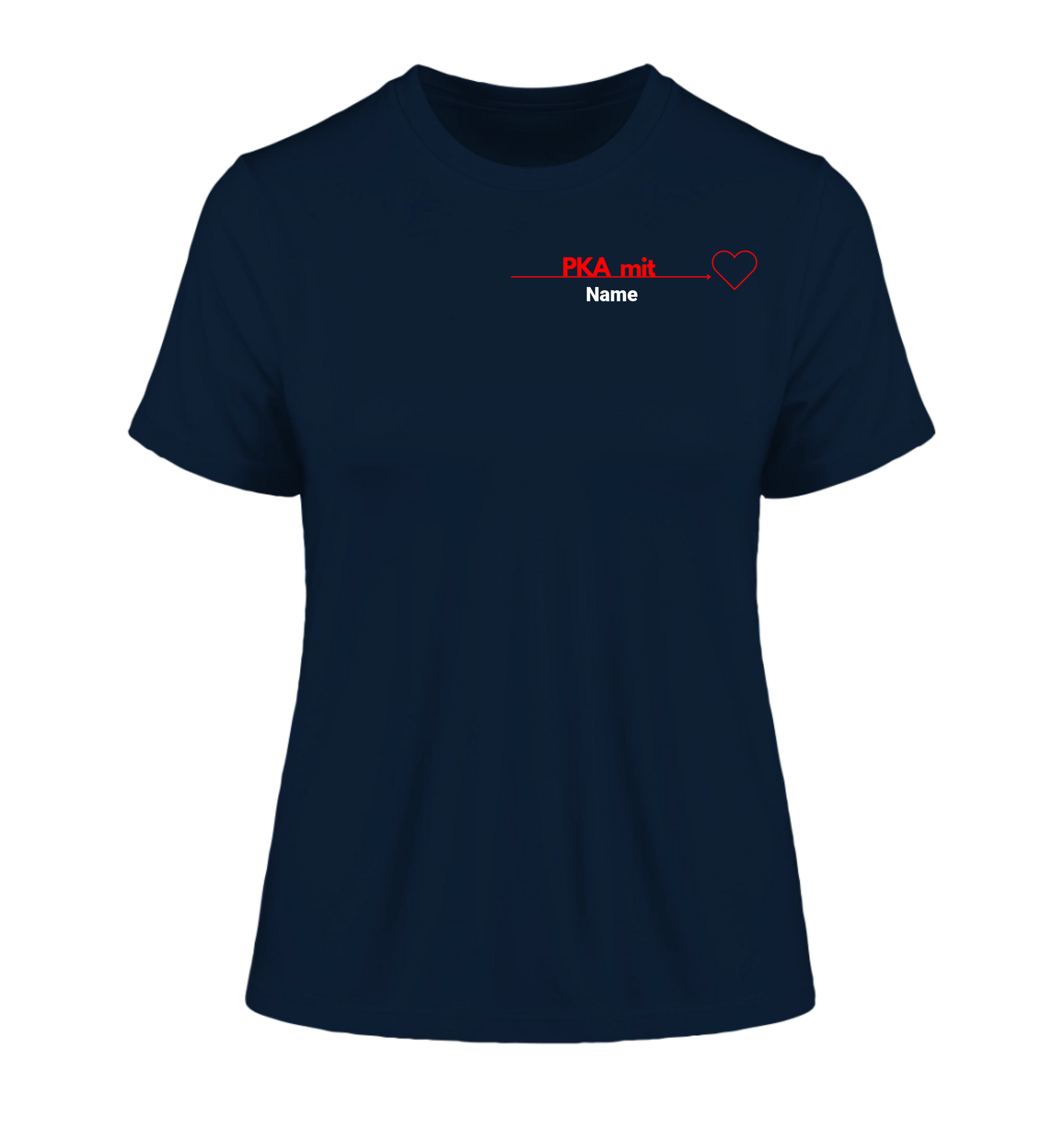 PKA mit Herz - Personalisierbares Damen T-Shirt