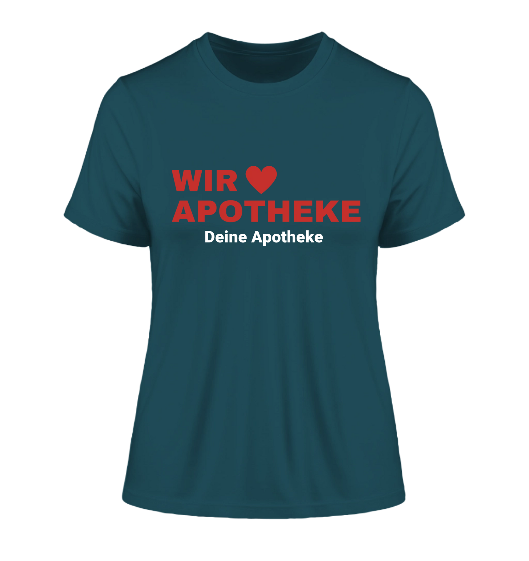 Wir lieben Apotheke  - Personalisierbares Damen T-Shirt
