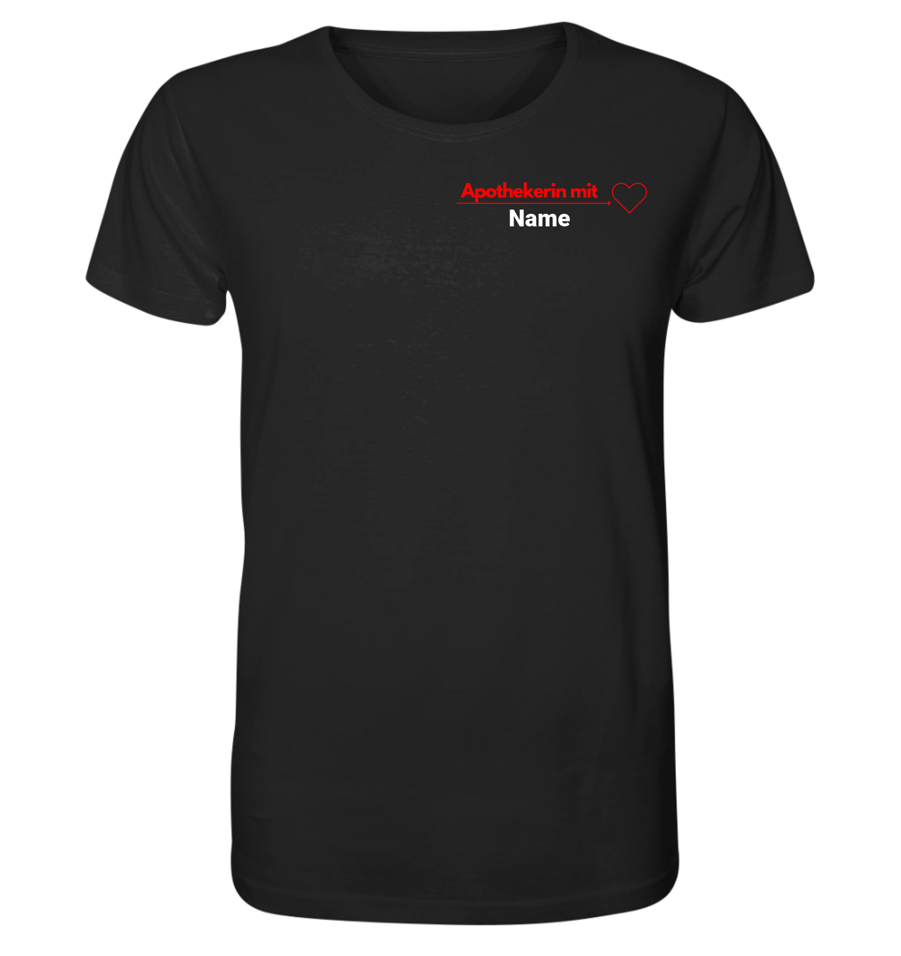 Apothekerin mit Herz - Personalisierbares Unisex T-Shirt