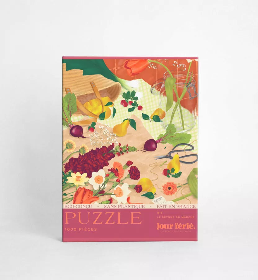 Frühlingszauber am Blumenstand- 1000-teiliges Puzzle