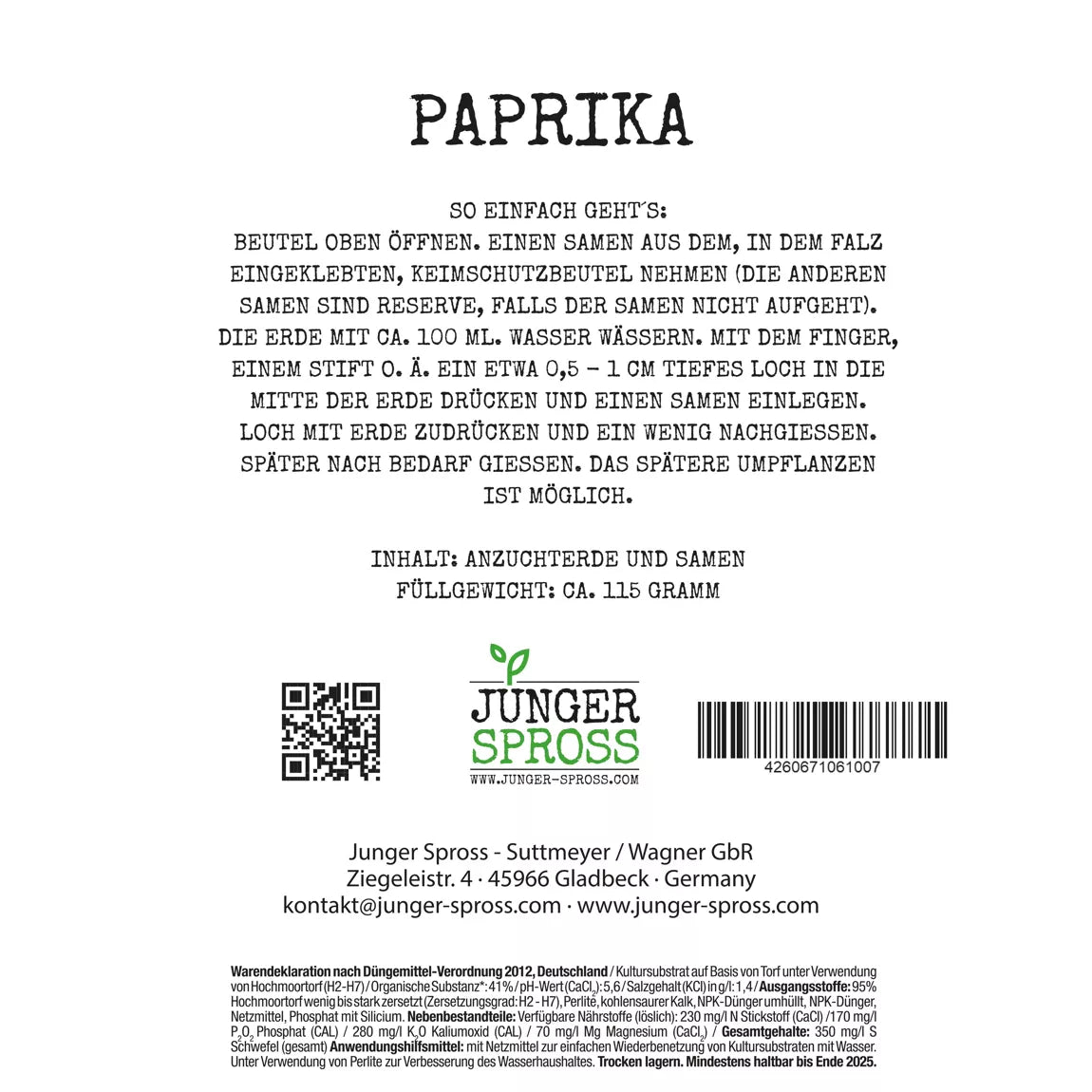 Lieblingskollege (Paprika Anzuchtset)