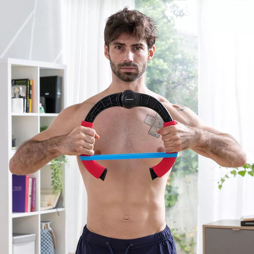 Verstellbarer Armtrainer mit Widerstand und Übungsanleitung