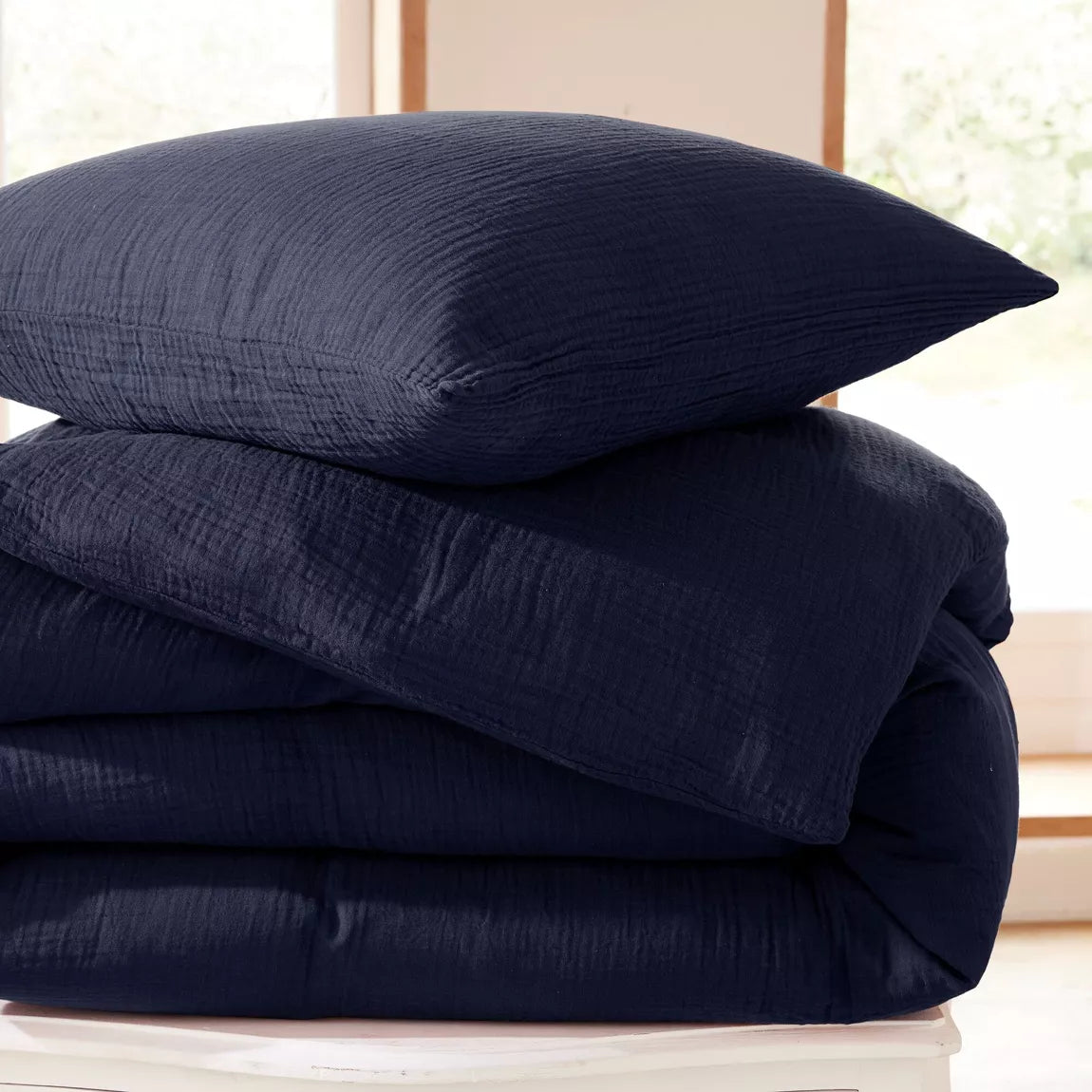 Bettwäscheset 140 x 200 cm Bleu Nuit