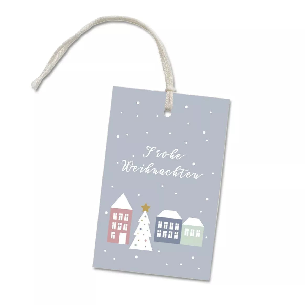 Geschenkanhänger "Weihnachtsdorf"