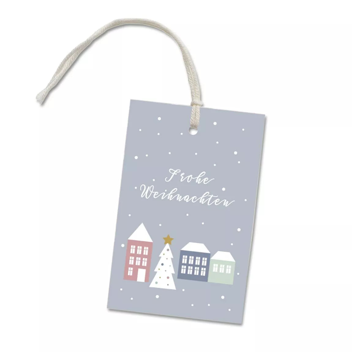 Geschenkanhänger "Weihnachtsdorf"