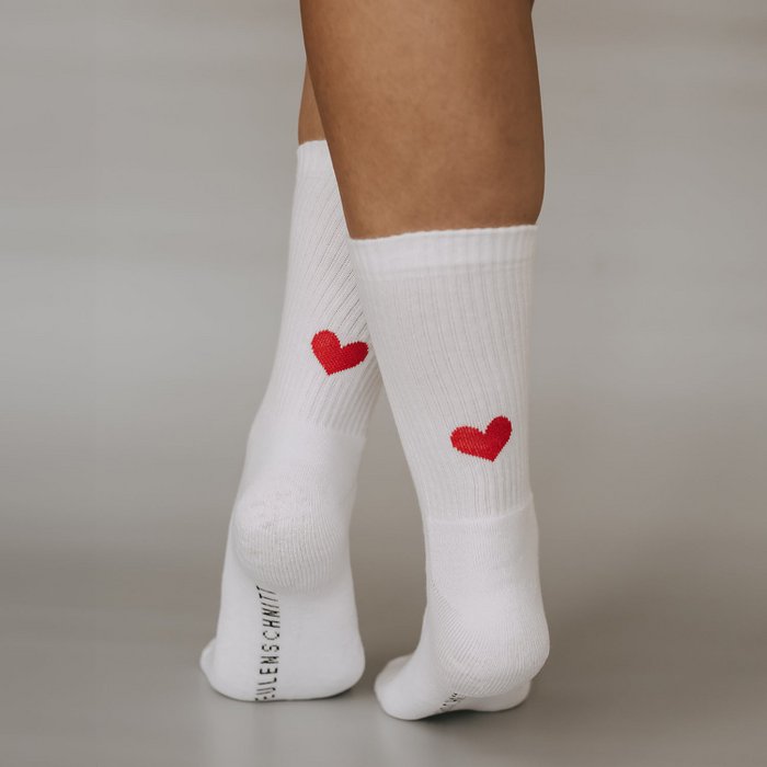 Socken Herz Rot 43 - 46