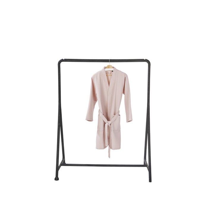 Rosa Bademantel aus 100 % Baumwolle / Größen: L/XL