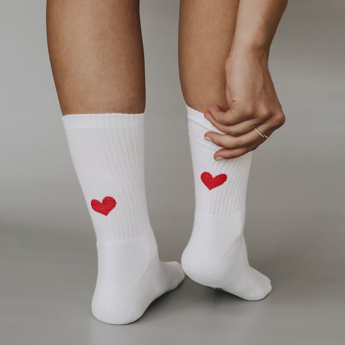 Socken Herz Rot 43 - 46