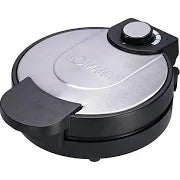 Bomann Waffeleisen Herzform – Ø 18 cm, Antihaft, 1000 W, Edelstahl-Design