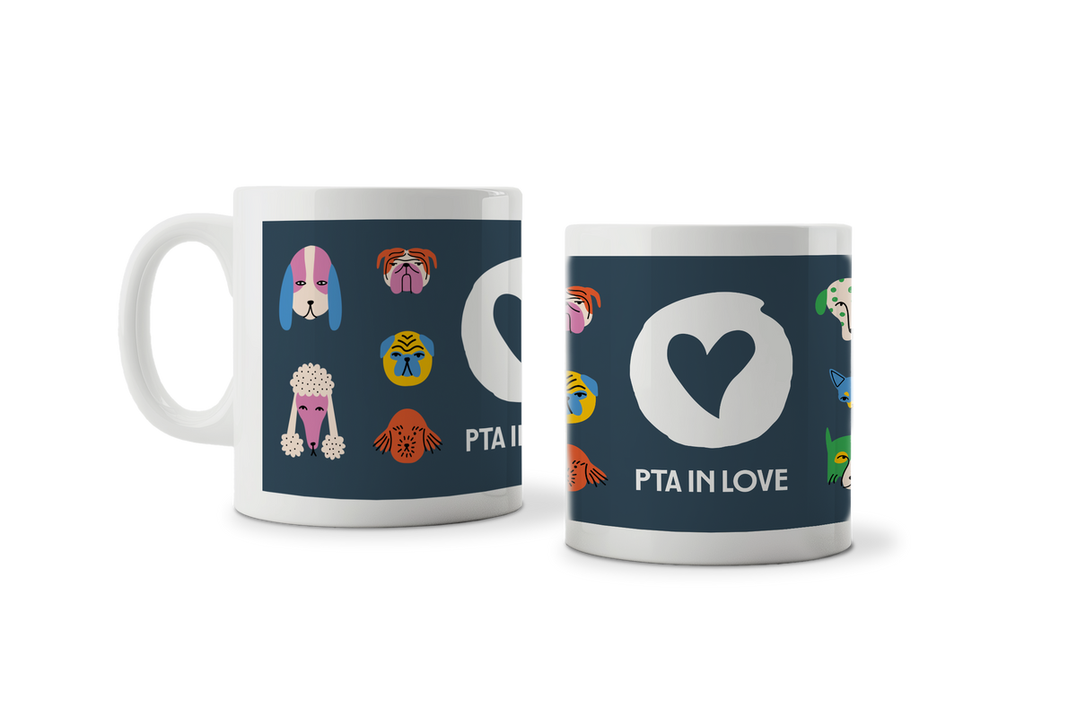 PTA IN LOVE - Kaffeetasse Hunde