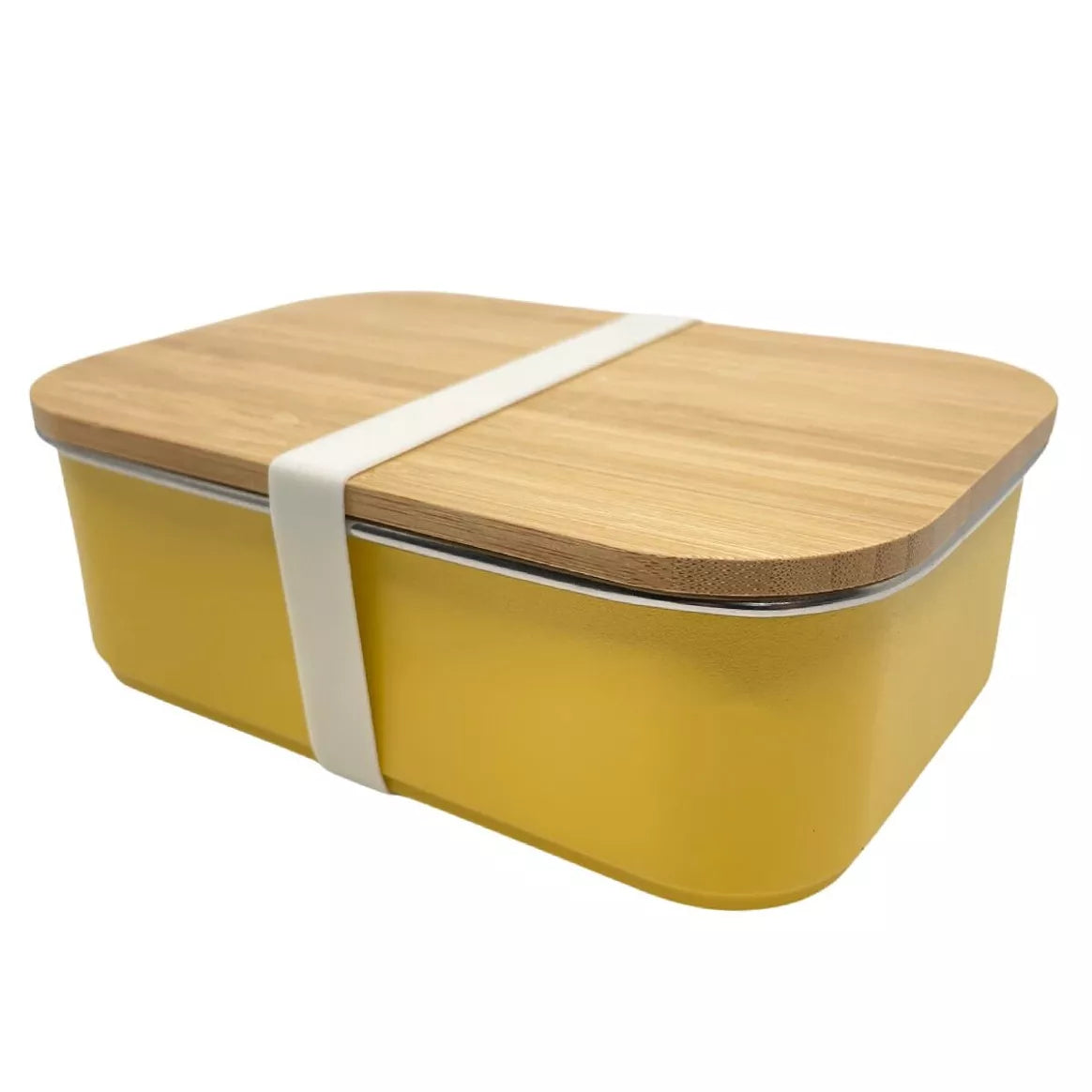 Lunchbox aus Edelstahl Gelb