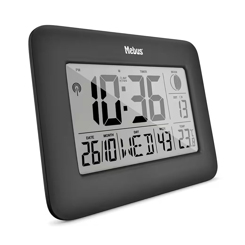Mebus - Wecker 46732 Funk-Wanduhr digital