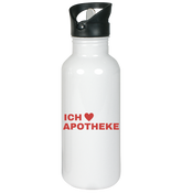 Ich liebe Apotheke - Edelstahl-Trinkflasche