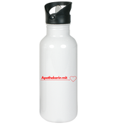 Apothekerin mit Herz - Edelstahl-Trinkflasche