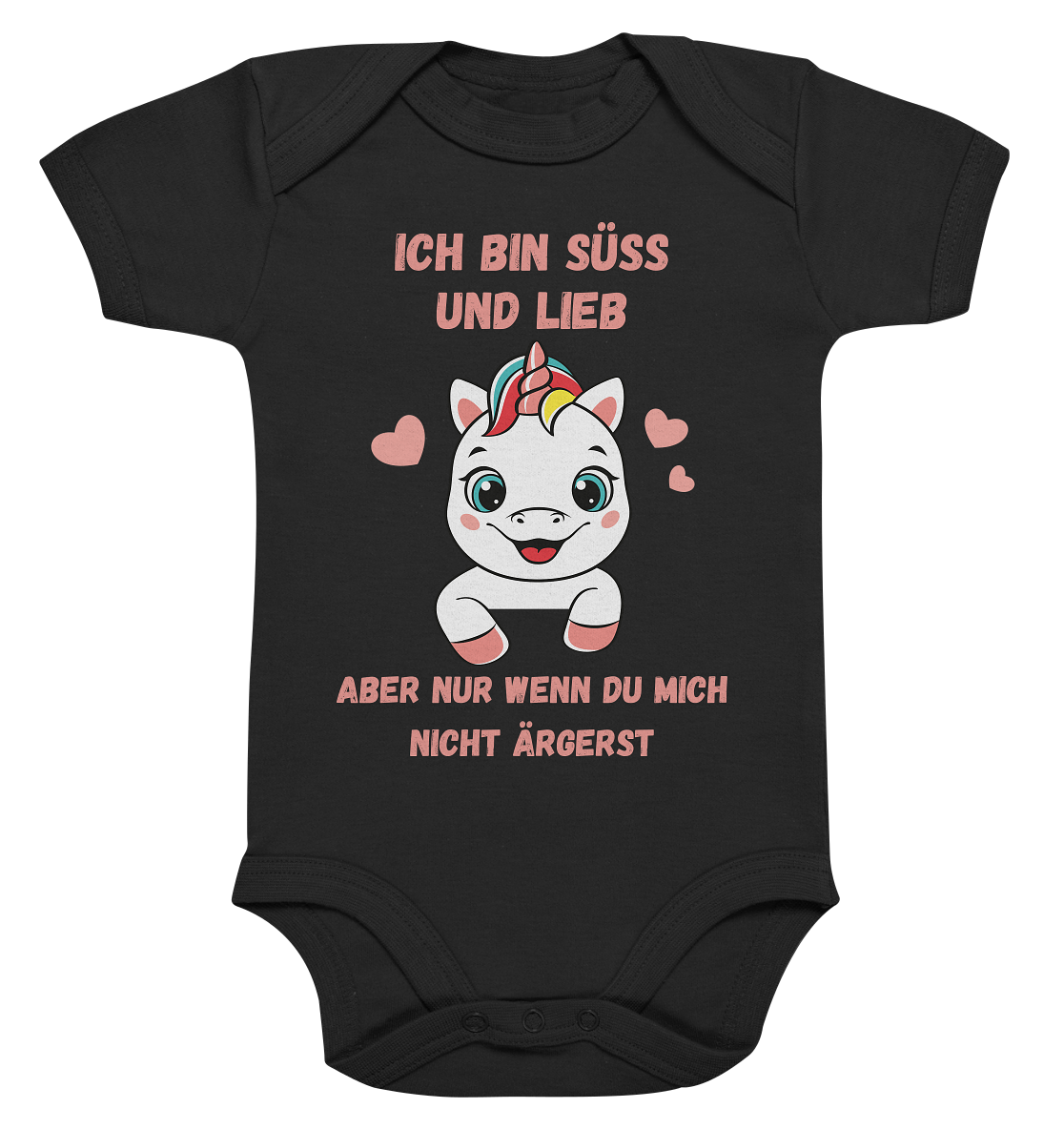 Ich bin süß und lieb - Organic Baby Bodysuite