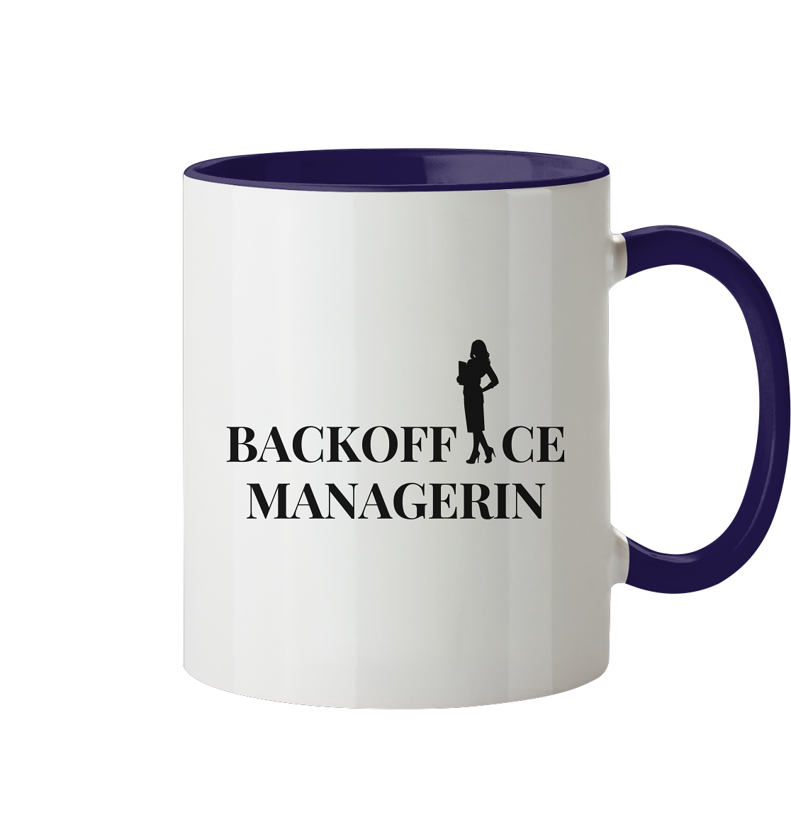 Backoffice Managerin Frau - Tasse zweifarbig