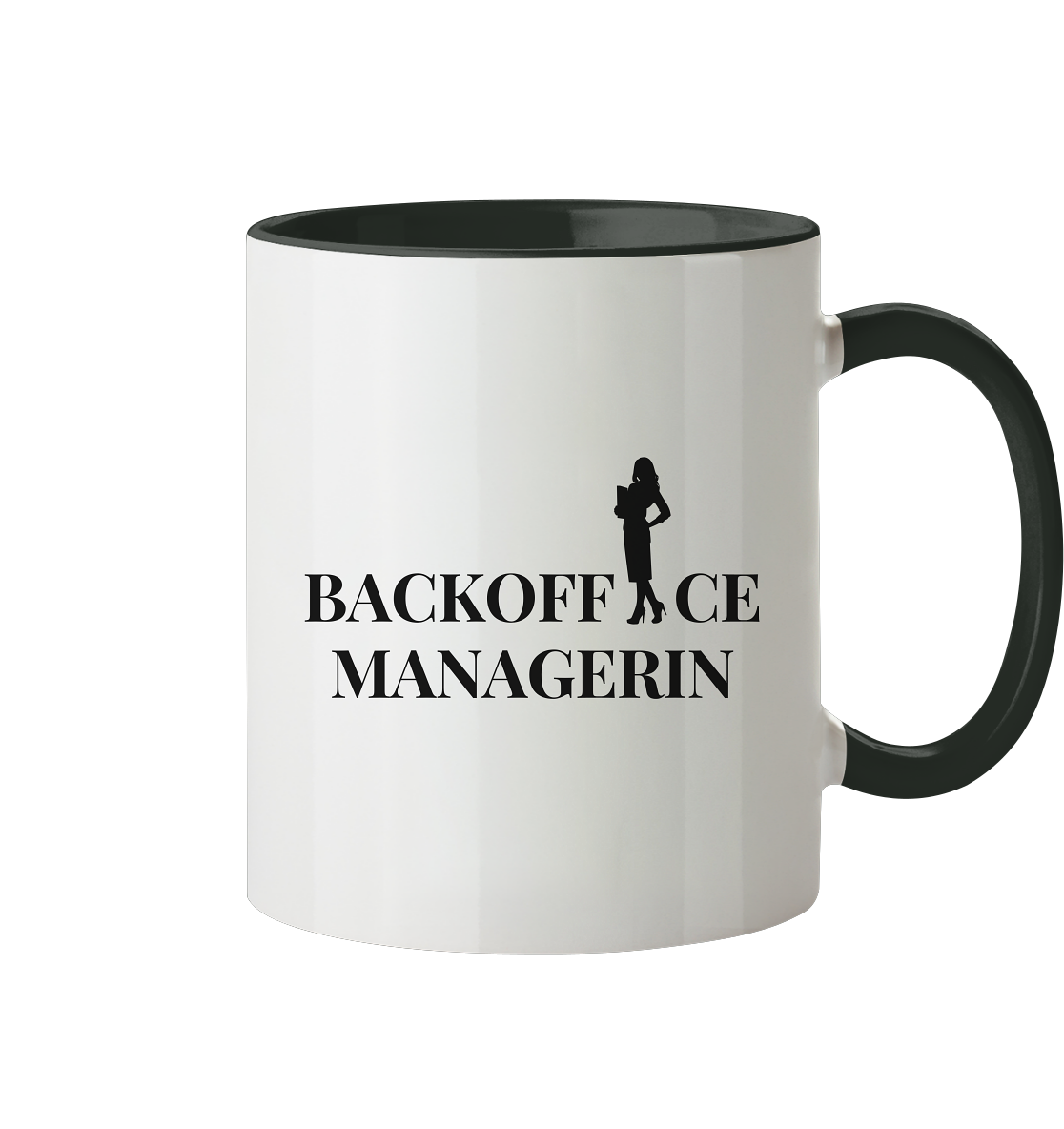 Backoffice Managerin Frau - Tasse zweifarbig