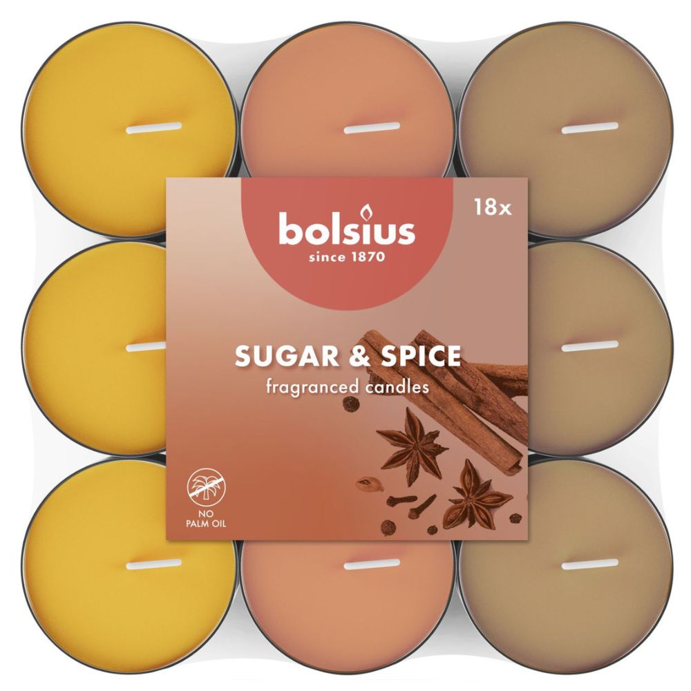 Bolsius True Scents Duftlichter Zucker & Gewürz