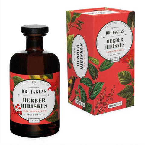 Herber Hibiskus im Geschenkkarton - San Aperitivo 500 ml - alkoholfreier Aperitif-Getränke-Dr. Jaglas-LAPONDO