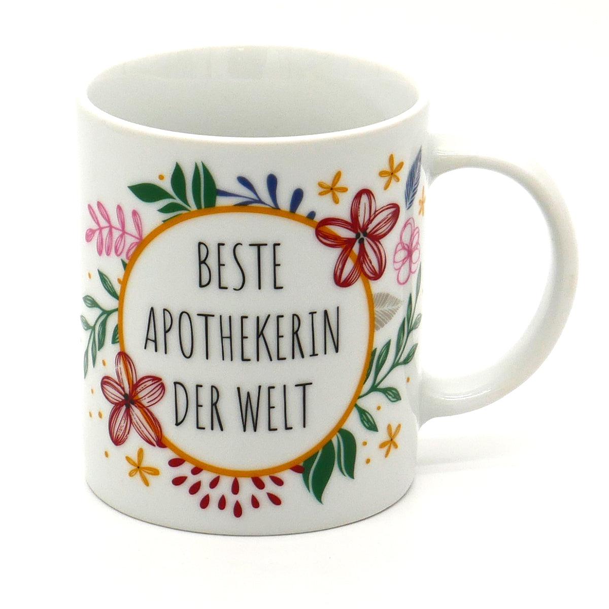 Kaffeebecher "Beste Apothekerin der Welt" 300 ml-Tasse-LAPONDO-LAPONDO