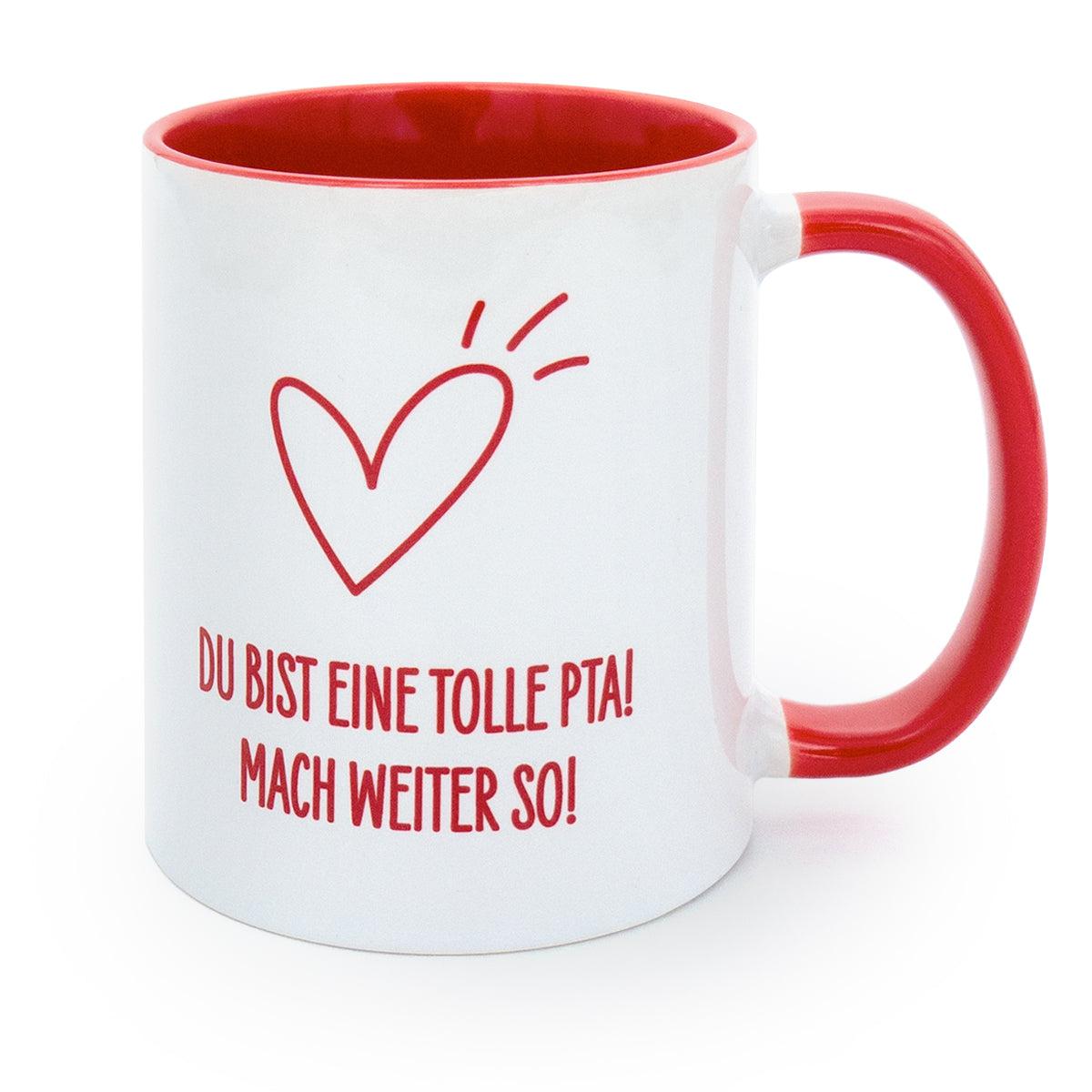 Kaffeebecher "Du bist eine tolle PTA" 300 ml-Tasse-LAPONDO-LAPONDO