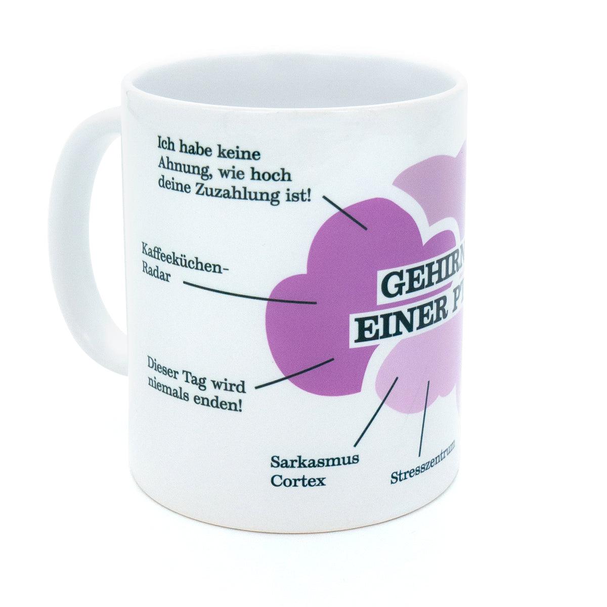 Kaffeebecher "Gehirn einer PTA" 300 ml-Tasse-LAPONDO-LAPONDO