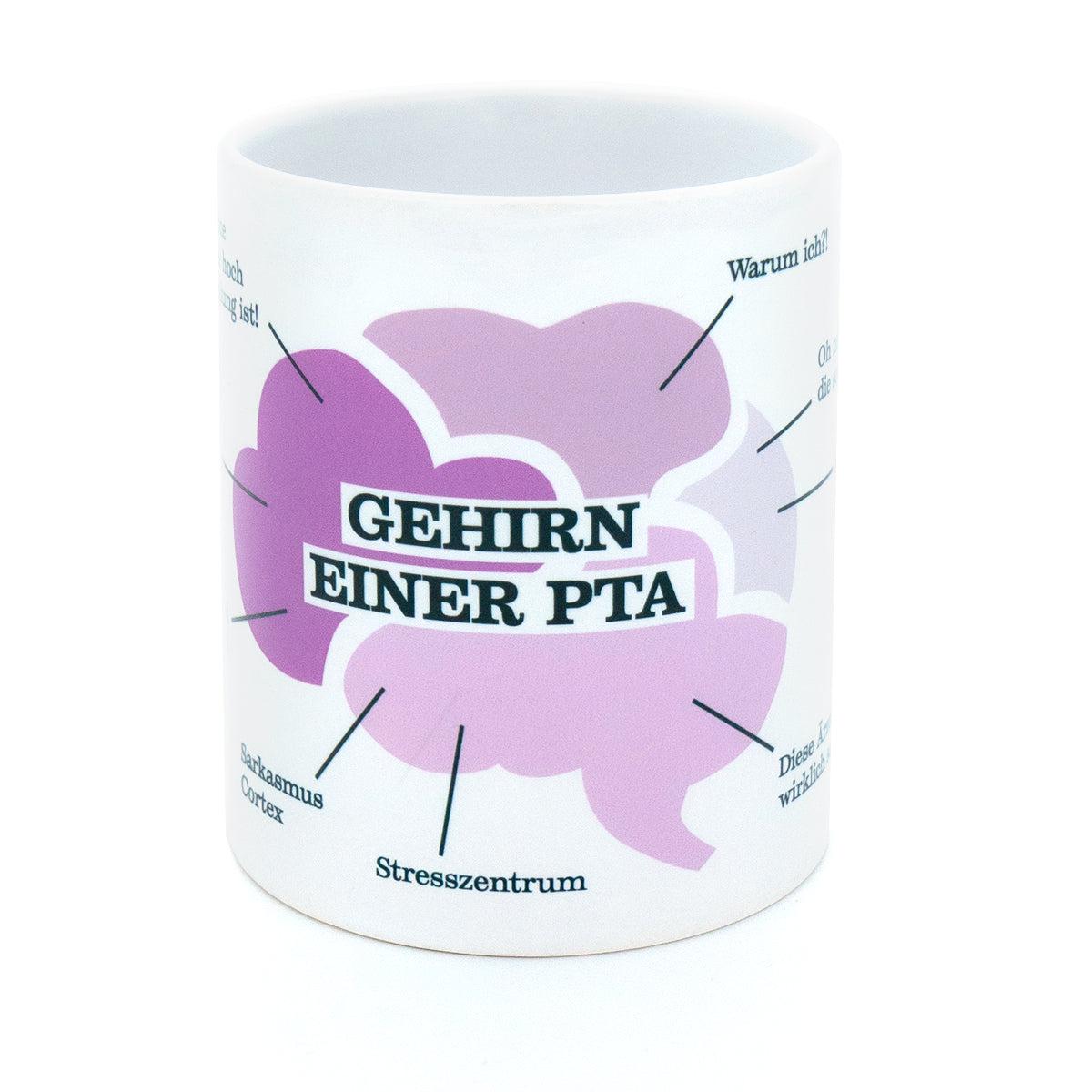 Kaffeebecher "Gehirn einer PTA" 300 ml-Tasse-LAPONDO-LAPONDO