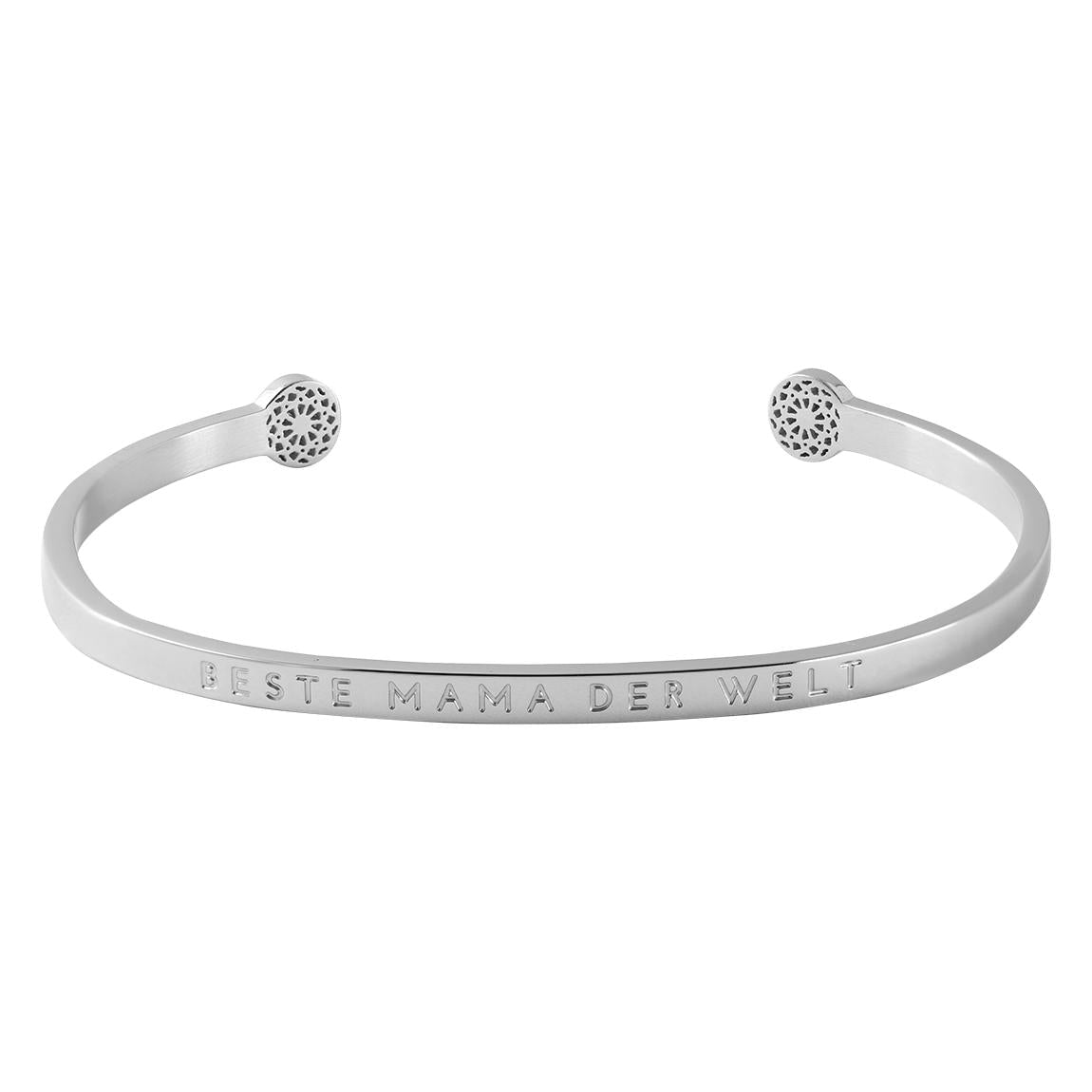 Silberarmreif - Beste Mama der Welt-Armreifen-Simple Pledge-LAPONDO