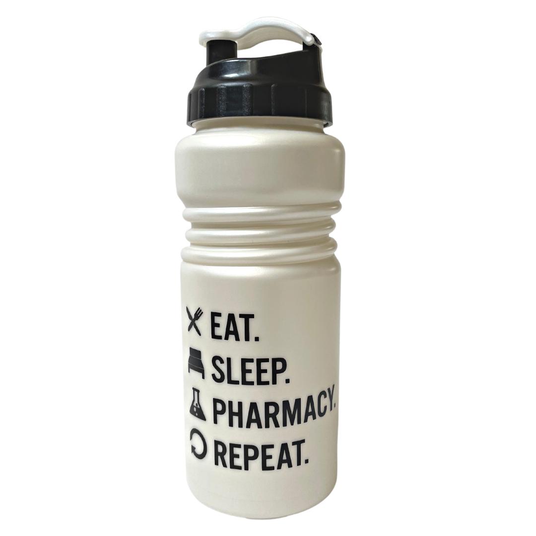Trinkflasche "Eat. Sleep. Pharmacy. Repeat." 600 ml-Trinkflasche-LAPONDO-LAPONDO