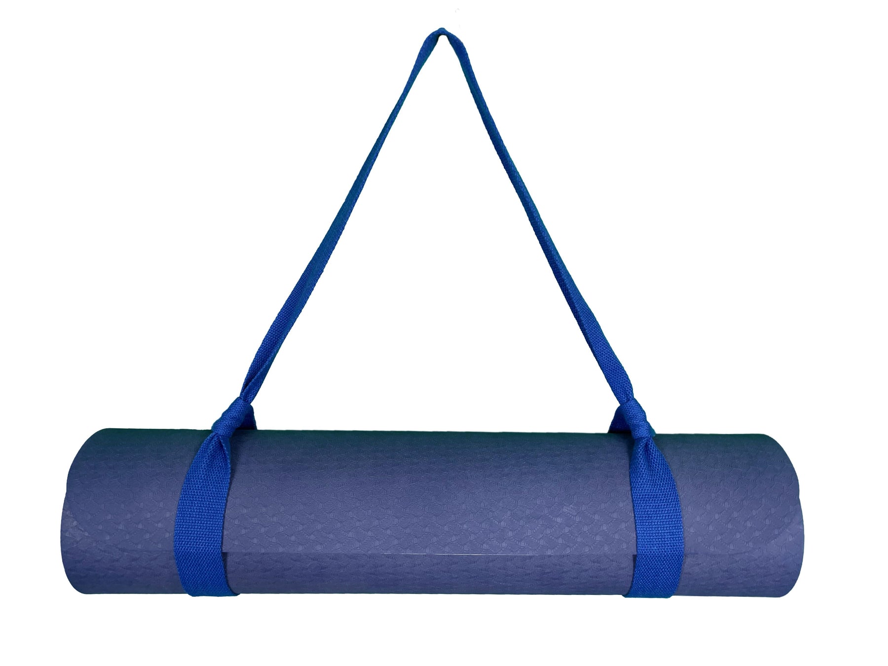 Yogamatte Dunkelblau mit Tragegurt-Yoga- & Pilatesmatten-LAPONDO-Dunkelblau-LAPONDO