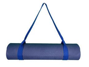 Yogamatte Dunkelblau mit Tragegurt-Yoga- & Pilatesmatten-LAPONDO-Dunkelblau-LAPONDO