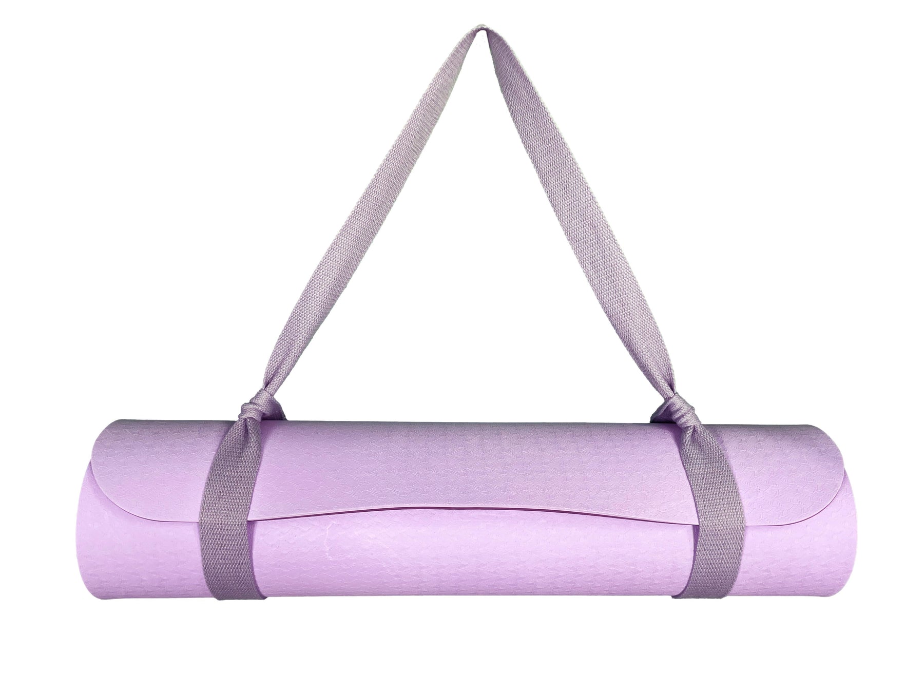 Yogamatte Flieder mit Tragegurt-Yoga- & Pilatesmatten-LAPONDO-Hellgrau-LAPONDO