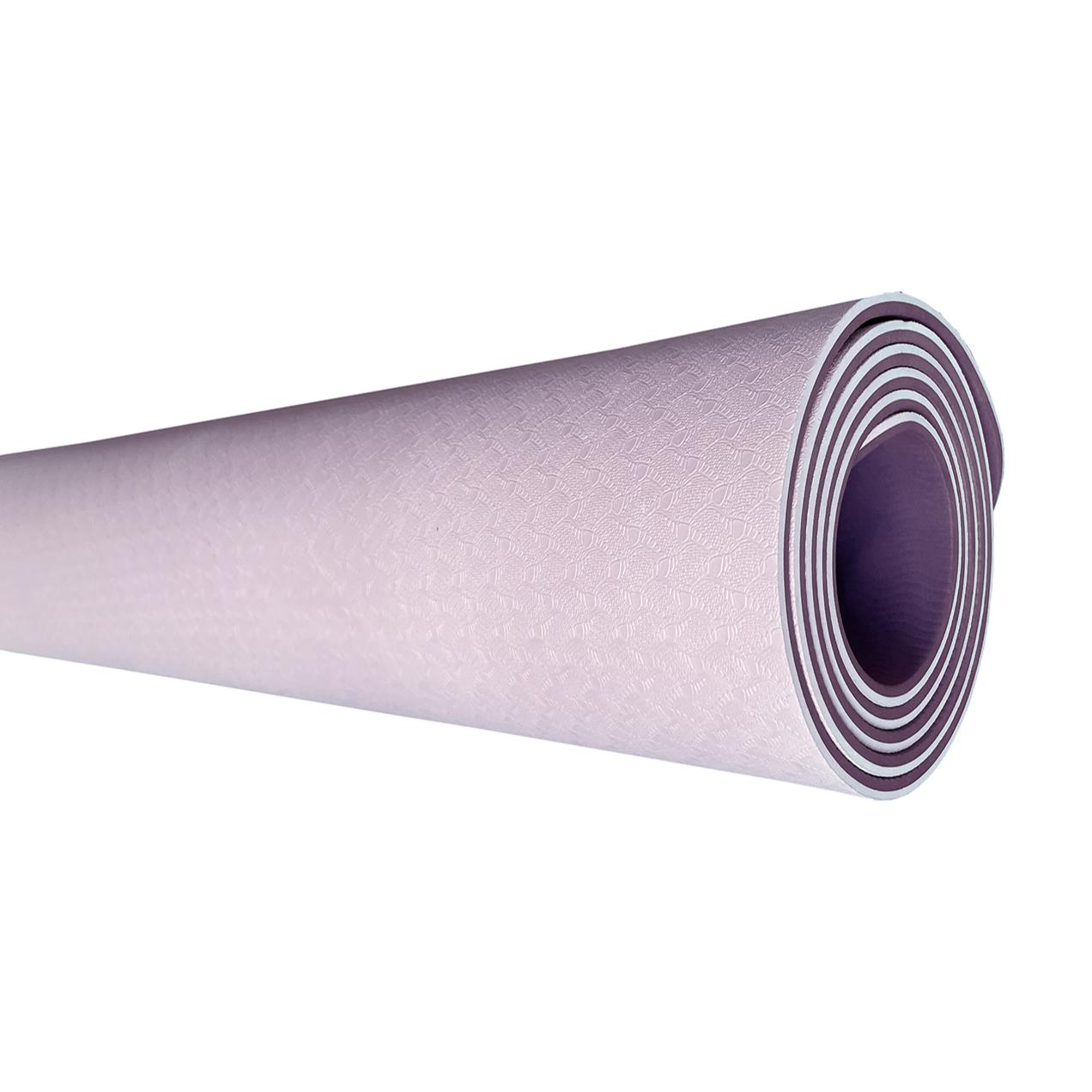 Yogamatte Flieder mit Tragegurt-Yoga- & Pilatesmatten-LAPONDO-LAPONDO