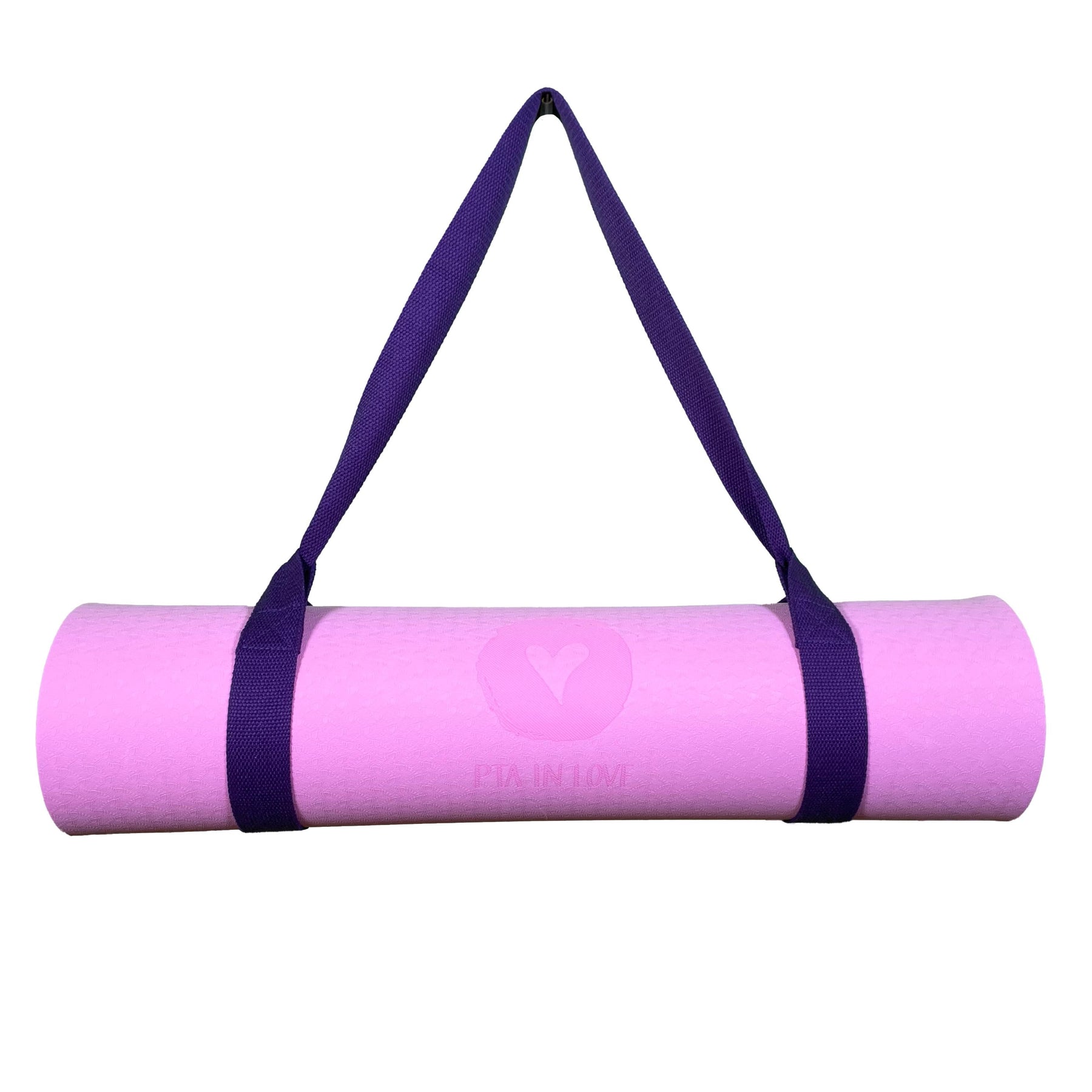 Yogamatte Rosa - PTA IN LOVE Edition mit Tragegurt-Yoga- & Pilatesmatten-LAPONDO-Lila-LAPONDO