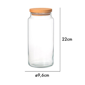 Vorratsdose aus Glas- 1400 cc