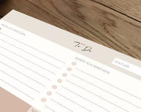 To Do Block DIN A5 – 50 Blatt | Aufgabenplaner & Notizblock | Büro & Home Office | Tages- & Wochenplaner