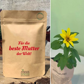 Für die beste Mutter der Welt (Sonnenblume Anzuchtset)