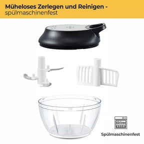 Manueller Zerkleinerer mit 3 Edelstahlklingen
