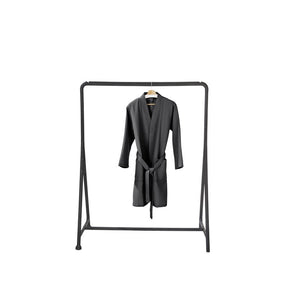 Grauer Bademantel aus 100 % Baumwolle / Größen: S/M