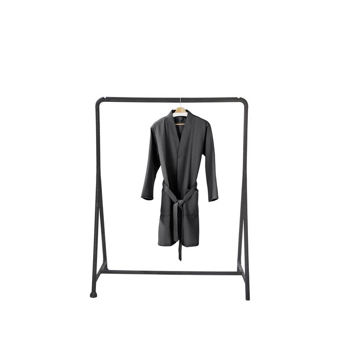 Grauer Bademantel aus 100 % Baumwolle / Größen: L/XL