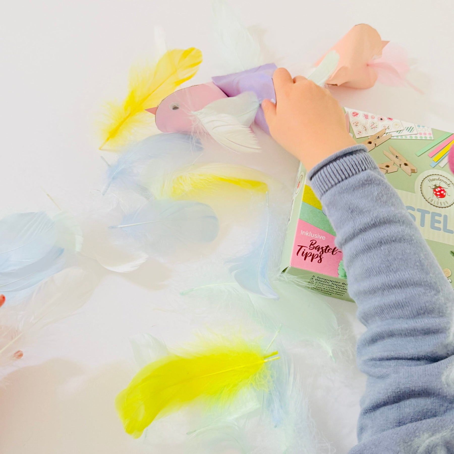 Bastelbox Set „Pastell“ – 600 Teile