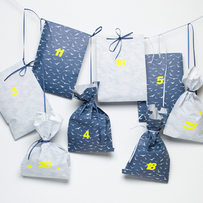 Adventskalender Zahlen Sticker - Neon Gelb