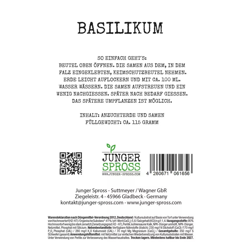 Chill & Grill (Basilikum Anzuchtset)