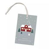 Geschenkanhänger "Schwedenhaus blau"