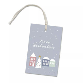 Geschenkanhänger "Weihnachtsdorf"