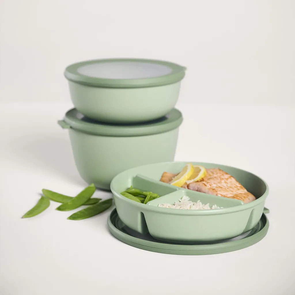 Mepal Bento-Schüssel nordic sage – Die ultimative 3-Fächer-Frischhaltedose für dein Meal Prep
