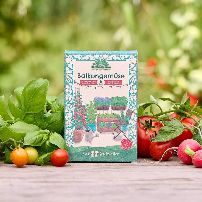 Saatgut-Set Balkongemüse